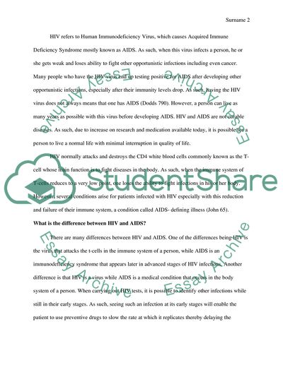 The HIV Pandemic and Its Prevalence in the World