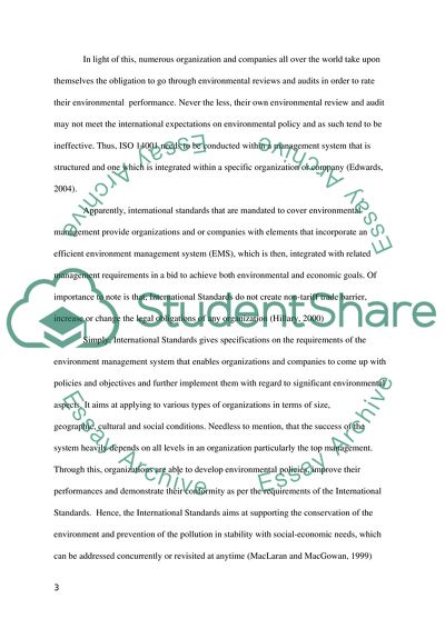 Recognized Standard of Running Operations