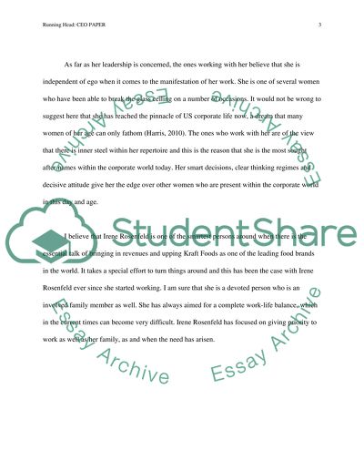 Irene Rosenfeld - CEO of Kraft Foods Inc