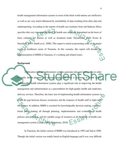 Information Systems At Tanzania