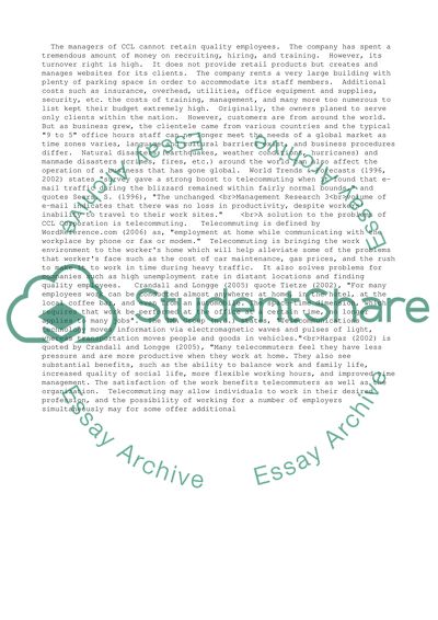 Management Research Project and Presentation in APA Style