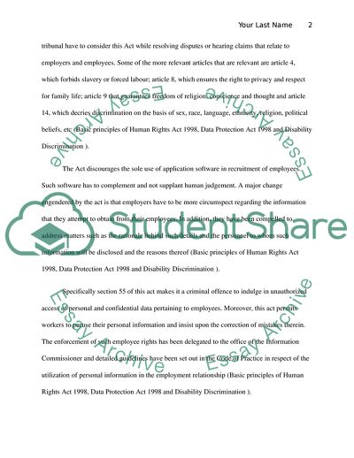 Effect of Human Rights Law on UK Businesses