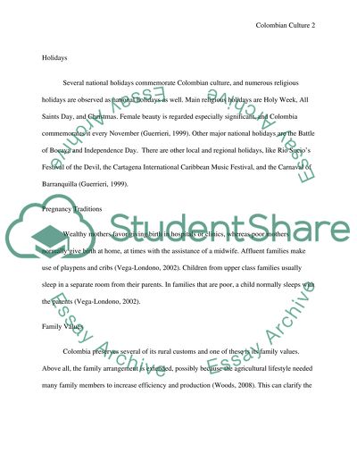 Interview of a Columbian Woman