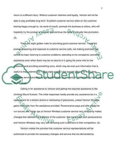 Customer Service Problems: Verizon Wireless