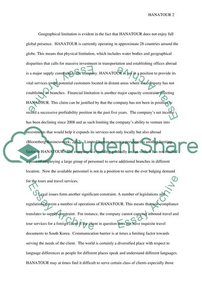 In what way is Capacity (supply) Constrained