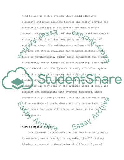 The Impact of Mobile Computing on the Enterprise