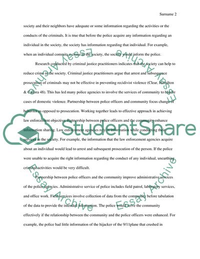 Important Partnerships between Police Officers and the Community