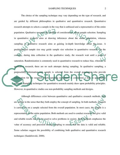 Combining Qualitative and Quantitative Sampling