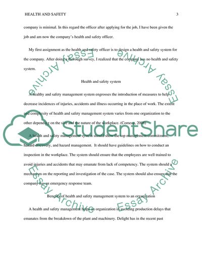 Health and Safety System in Delight Limited