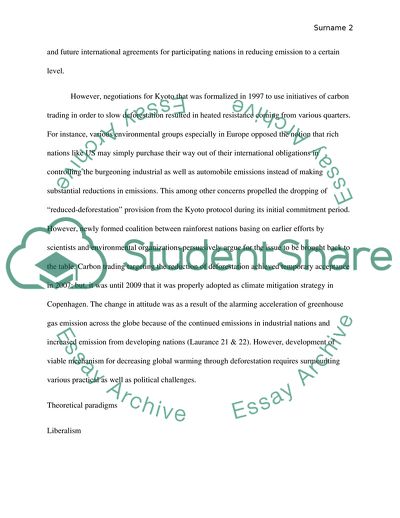 International Relations and Cooperation in Dealing With Global Warming