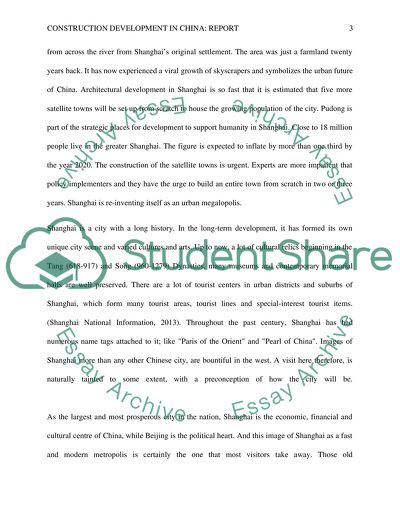 Construction development in China