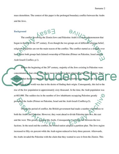 The Arab-Israel Conflict and the United States