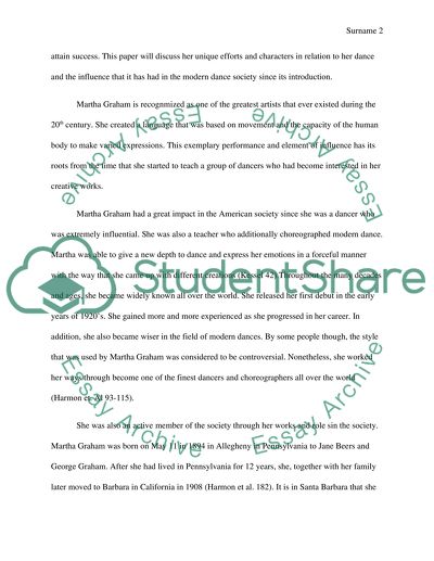 Martha Graham Was Able to Bring about Revolutionary Changes with Her Modes of Dances