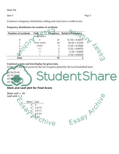 Creating Math Quiz