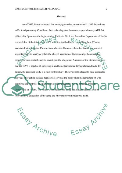 Investigating Association between Chinese Frozen Berries and HAV Infection in Australia