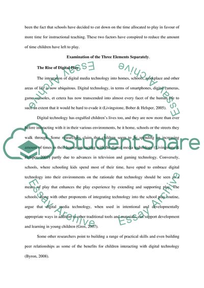 How And Why Childrens Play Has Changed Over the Last 50