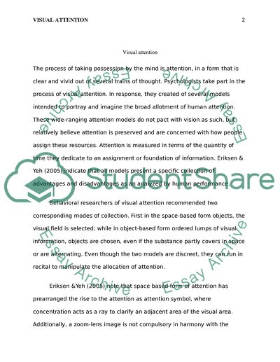 The Psychological Theory Behind Visual Attention