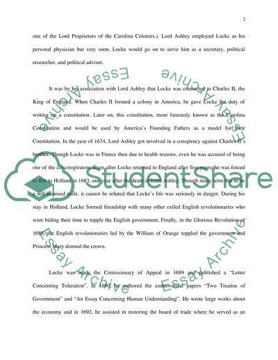 John Locke as the Father of Liberal Philosophy