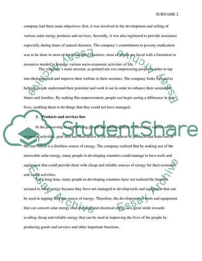 Marketing Plan for Goal Zero Company