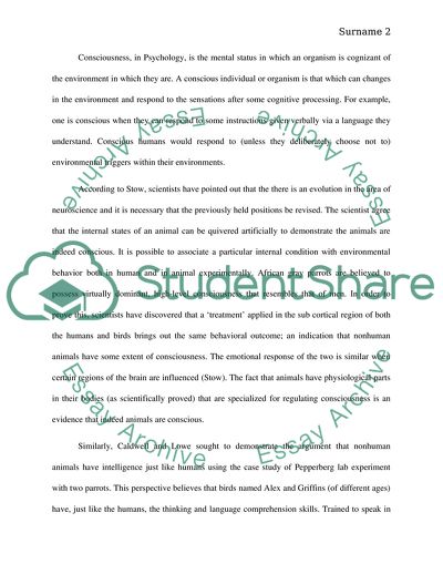 Are Animals Conscious