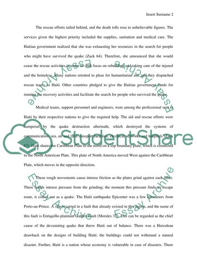 haiti earthquake 2010 essay