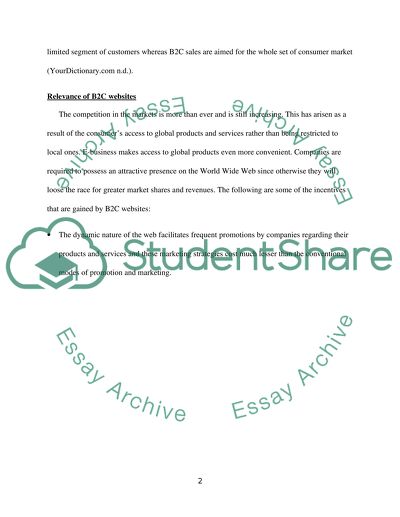 Marketing Strategies of B2C Websites