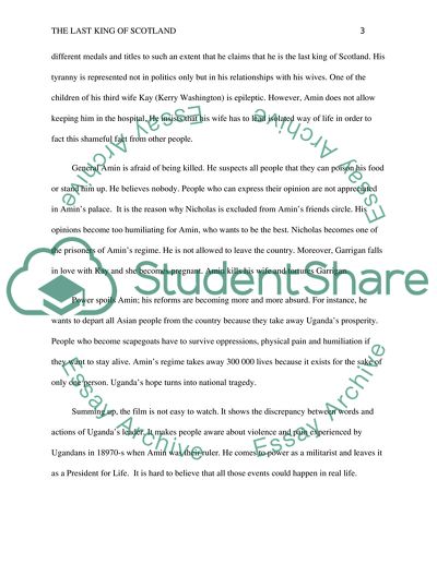 The last king of Scotland