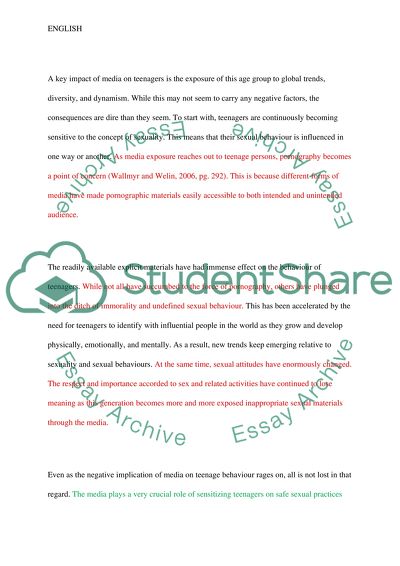 Evaluate the Impact of Media such as Video Games, Film and TV on the Behaviour of Teenagers