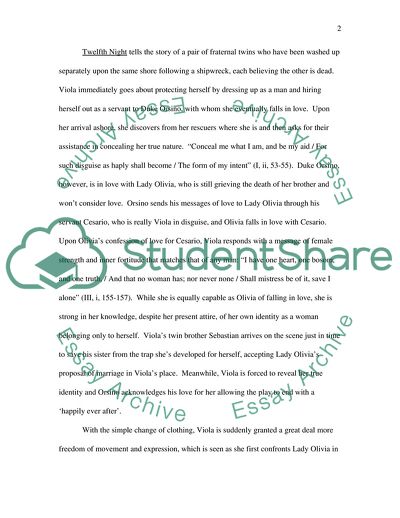 Shakespeares Exploration of Cross-Dressing