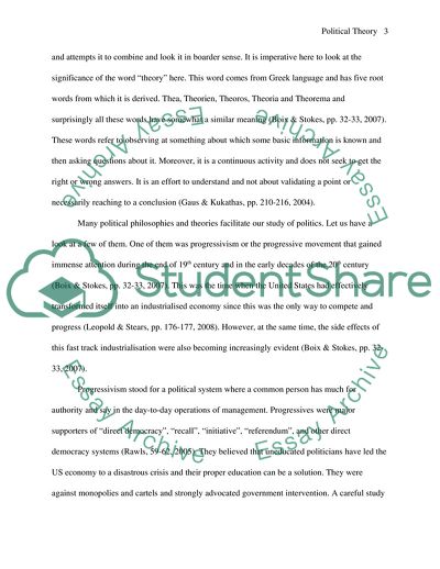 Does Political Theory Have Any Importance for the Study of Politics