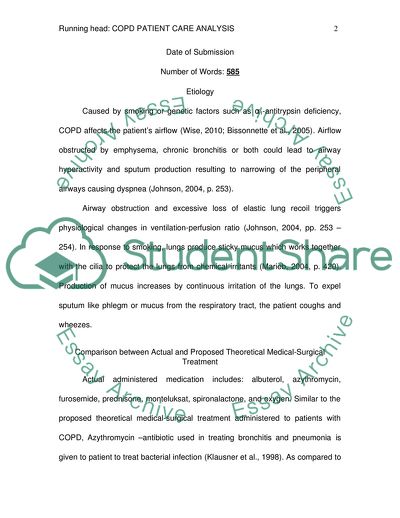 COPD Patient Care Analysis