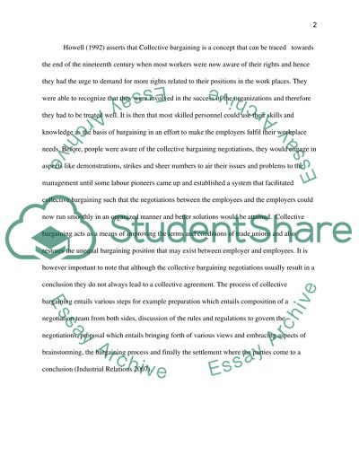 Union and Management: Rise of Collective Bargaining