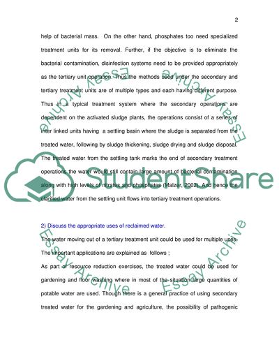 Water Quality; Wastewater Management
