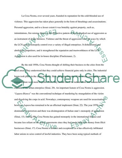 The history and evolution of La Cosa Nostra