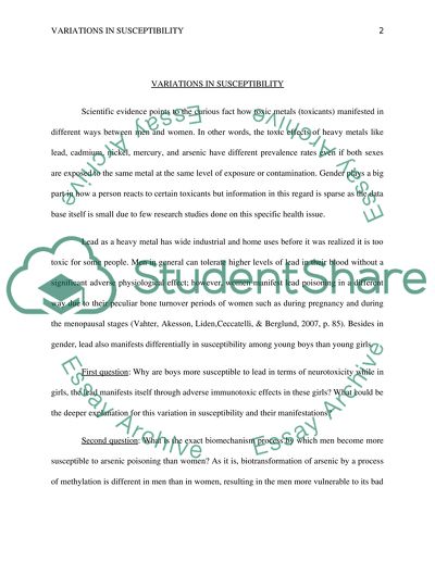 Lead as a Heavy Metal