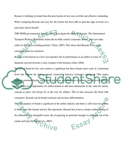 Ryanair marketing essay image