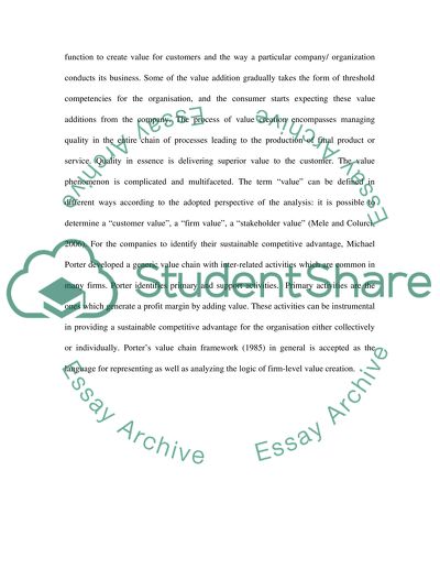 Business Strategy and Primary Activities in the Value Chain