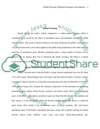 Causes of Global Warming by Living and Nonliving Factors