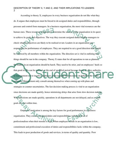 Organizational Leadership