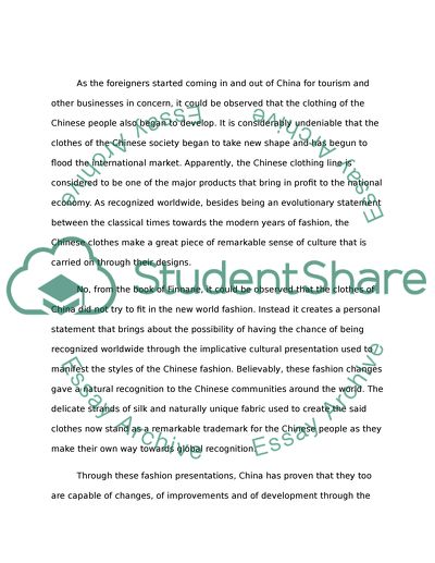 CHANGING CLOTHES IN CHINA