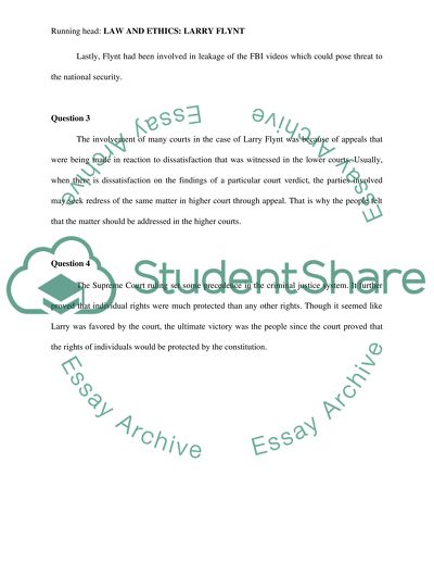 Ethical Concerns Violated by Larry Flynt