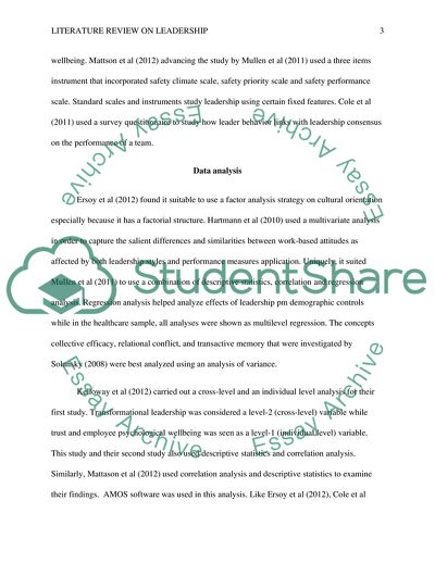 The Role of Leadership in Nursing