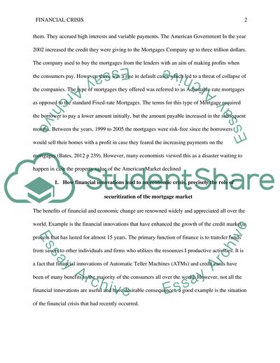 2007 Financial Market Crash