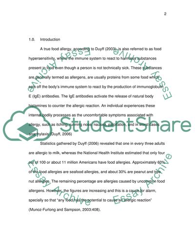 Uncommon Food Allergy