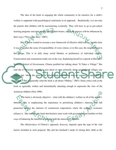 It Takes a Village by Hillary Rodham Clinton