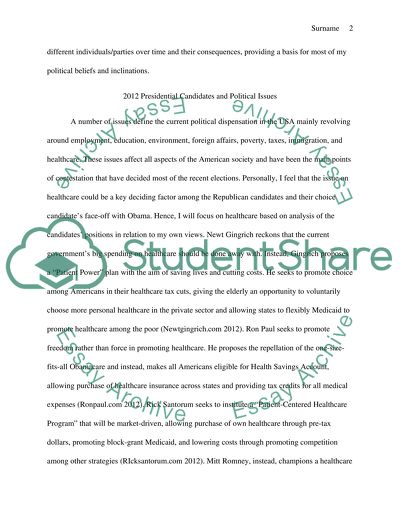 Presidential Election 2012 Paper