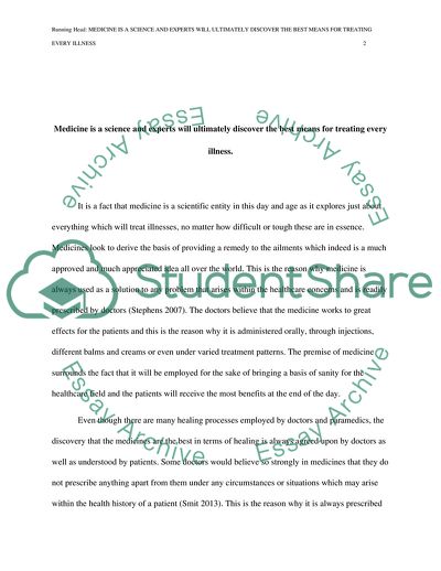 Medicine as a Science