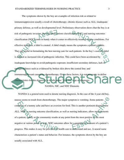 Standardized Terminologies in Nursing Practice