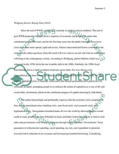 Comparison of Buying Time by Wolfgang Streeck