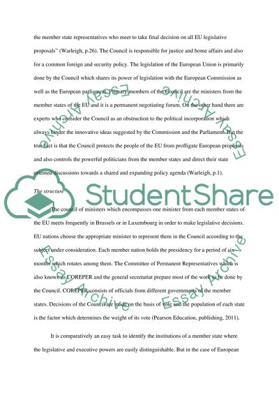 Are the Council of Ministers and the European Commission Interdependent or Competing Institutions